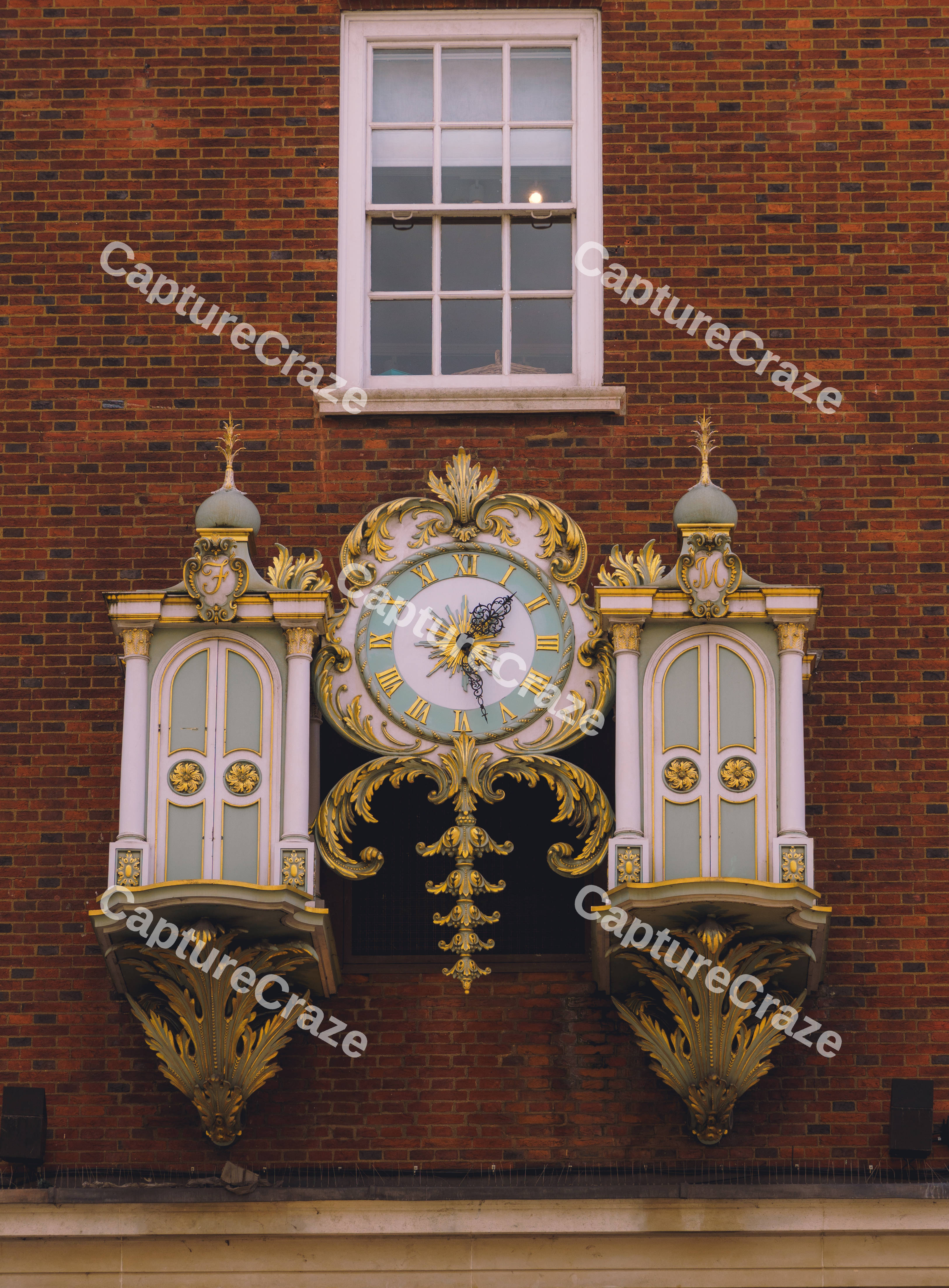 Gold and Green Clock